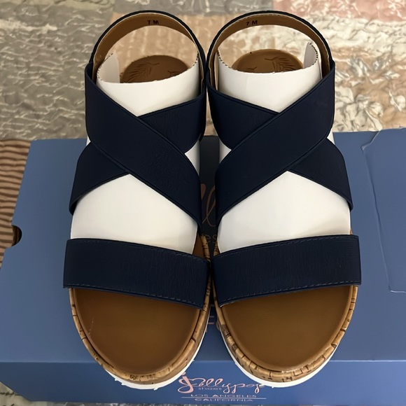 Jellypop Blue Sandals - Picture 2 of 9